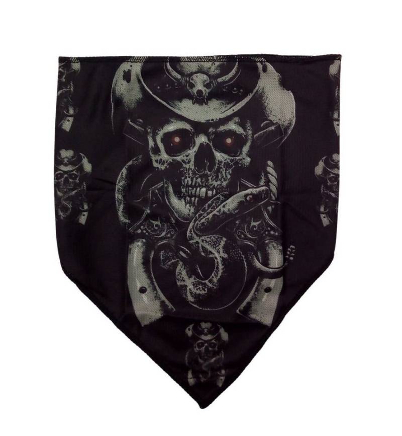 BURI Multifunktionstuch Multifunktionstuch Totenkopf Halstuch Mundtuch Dreieckstuch Kopftuch von BURI