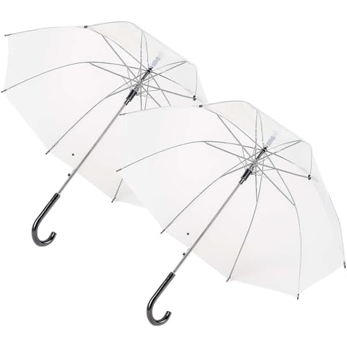 BURI Regenschirm | Transparent & sturmfest | Automatikschirm 88cm Ø | Windfest & stabil | Durchsichtiger Regenschirm für Damen & Herren | Hochzeitsgeschenk BURI Regenschirm | Transparent & sturmfest | Automatikschirm 88cm Ø | Windfest & stabil | Durchsichtiger Regenschirm für Damen & Herren | Hochzeitsgeschenk von BURI