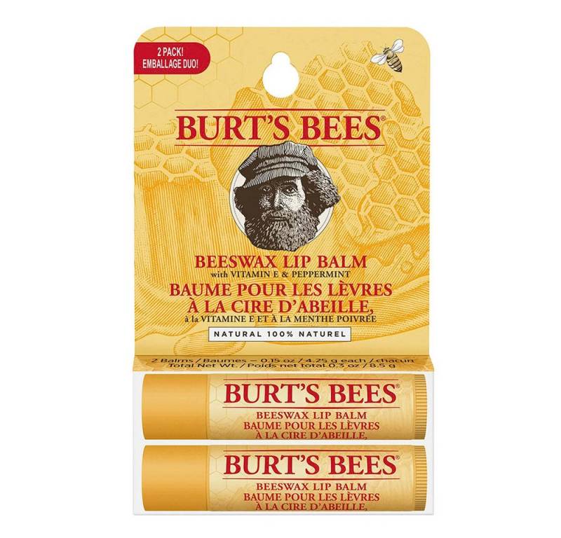 BURT'S BEES Lippenpflegestift Lip Balm Twinpack - Beeswax 2 Stk x 4,25g von BURT'S BEES