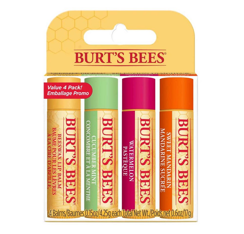 BURT'S BEES Lippenpflegestift Set - Freshly Picked 4er Pack von BURT'S BEES