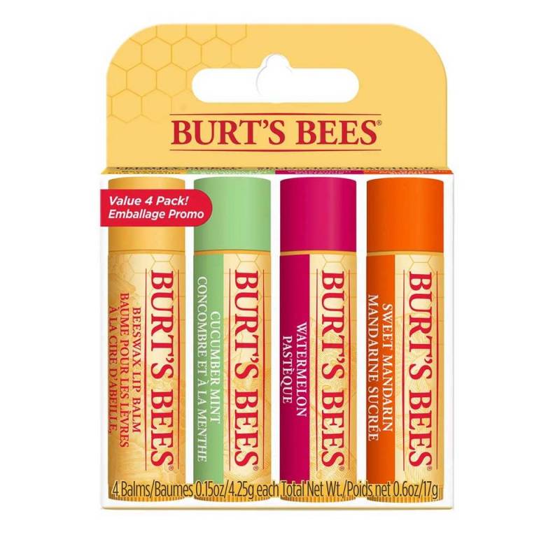BURT'S BEES Lippenpflegestift Set - Freshly Picked 4er Pack von BURT'S BEES
