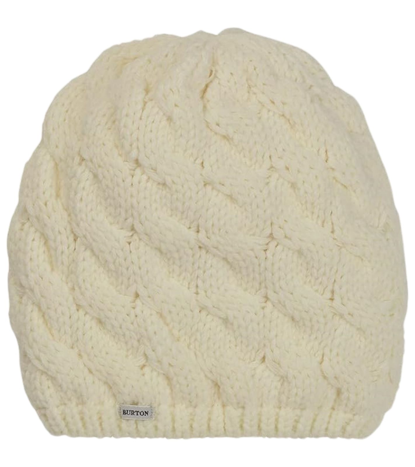 BURTON Stout Damen Beanie gemütliche Winter-Mütze kuschelige Feinstrick-Mütze mit Fleece gefüttert 13420103100 Woll-Weiß von BURTON