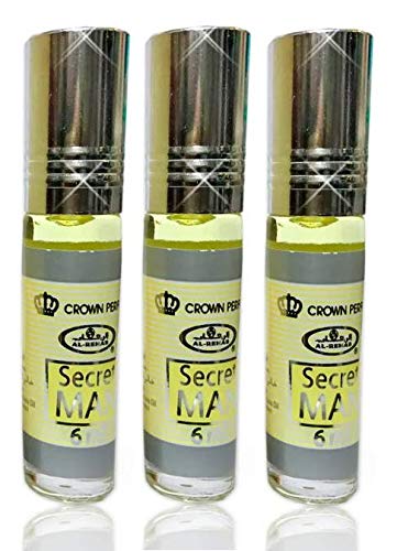 3 x Moschus "Secret Man de Al Rehab" – 6 ml Hinweise: Holz, Grün, Zitrusfrüchte, warm, rosa von BUSINESS SQUARE BS