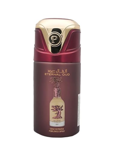 Ameerat Al Arab Deodorant für Damen und Herren, 200 ml & Eternal Oud 100 ml, Unisex, Anti-Transpirant und 48-Stunden-Schutz, Duft mit Dubai-Duft (1 Stück, Eternal Oud) von BUSINESS SQUARE BS