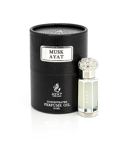 BUSINESS SQUARE BS Ayat Perfume – Parfüm-Extrakt 12 ml | schöne Flasche verpackt in Schachtel | Attar Unisex ohne Alkohol | langanhaltendes Duftöl | arabischer Duft hergestellt in Dubai (Musk Ayat) von BUSINESS SQUARE BS