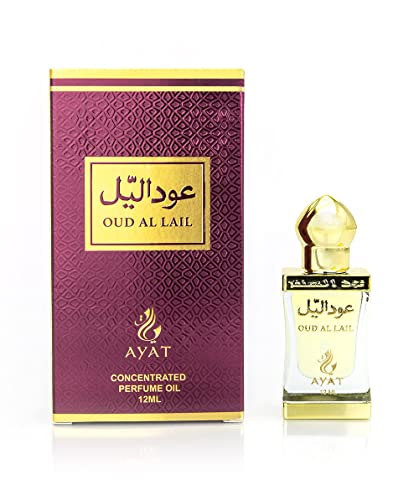 Ayat Perfumes - Huile de parfum 12 ml par Dubai | Musc halal pour femmes et hommes sans alcool | Attar de parfum arabe fait et conçu à Dubai (Oud Al Lail) von BUSINESS SQUARE BS