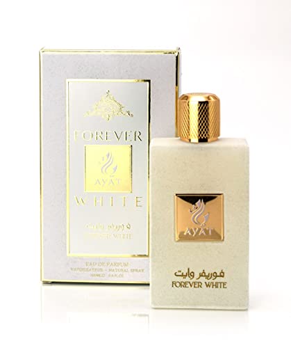 Ayat Perfume – Forever White 100 ml – Eau de Parfum Orientalisch Unisex – Dubai Parfüm, hergestellt in den Vereinigten Arabischen Emiraten von BUSINESS SQUARE BS