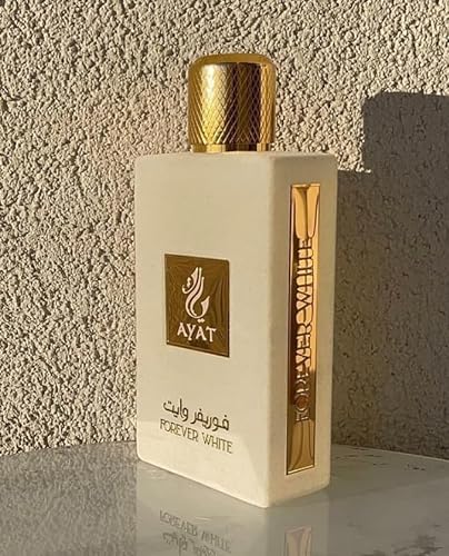 Eau de Parfum Forever White 60 ml Arab de Dubai Damenduft In Note: Weißer Moschus, Vanille, Safran, Puder und Tonkabohne von AYAT PERFUMES
