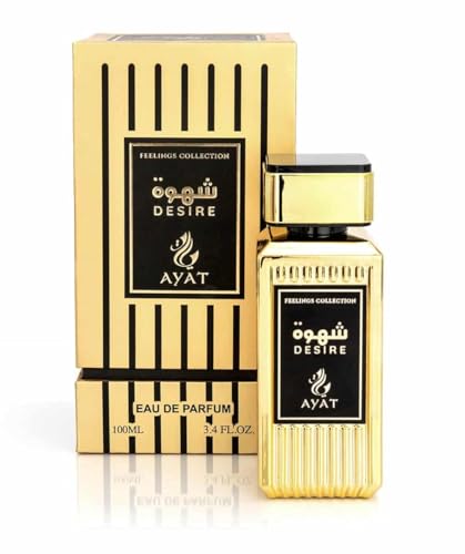 Feelings Eau de Parfum Ayat Perfumes, 100 ml, hergestellt in Dubai, mit Noten von Mandarine, Vanille, Moschus und Holz, orientalisch, perfekt für Damen und Herren (Desire) von BUSINESS SQUARE BS