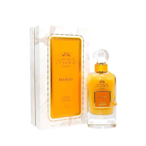 Ithra Eau de Parfum Musk 100 ml Dubai für Damen und Herren – ein sinnlicher orientalischer Duft, entworfen und hergestellt in den Emiraten (Musk Mango) von BUSINESS SQUARE BS