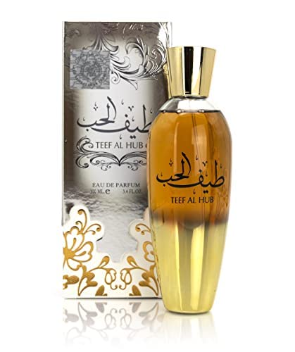 Parfüm TEEF AL HUB 100 ml Eau de Parfum Woman Attar Girl Halal Arabisch Oud Woman Orientalischer Moschus ANMERKUNGEN: Taif-Rose, Vanille und ein Hauch von Oud-Holz von BUSINESS SQUARE BS