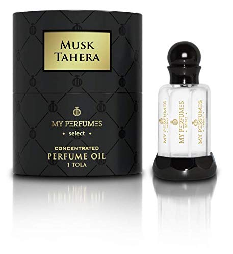 Parfümöl Musc Tahara Blanc 12ML MY-PERFUMES Arabe 100% Öl ohne Alkohol Moschus Halal für Männer und Frauen Attar Lang anhaltende Roll-on Flasche Hinweis: Moschus Rose Vanille von BUSINESS SQUARE BS