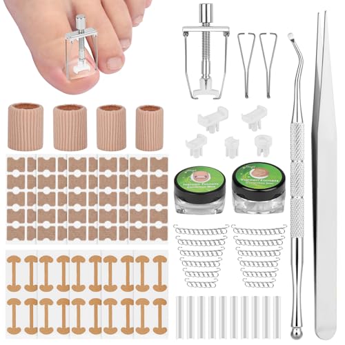 BUTBU Eingewachsene Zehennägel Set, Zehennagel Korrektur Patch, Nagelspange Fußnägel Set, Korrektur Pediküre, Professionell für Paronychie Eingewachsene Fußnägel von BUTBU