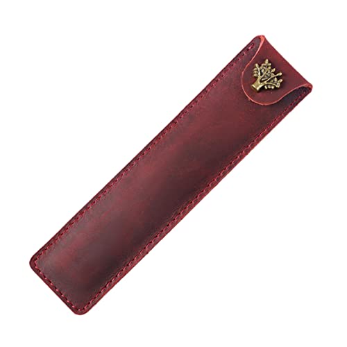 BUTIFULSIC Federmäppchen Leder Füllfederhalter & Kugelschreiber Stifthüllenabdeckung Stifthalter Leder Einzelner Stift Einzelnes Füllfederhalter-etui Tasche Reisen Federmäppchen Aus Leder von BUTIFULSIC