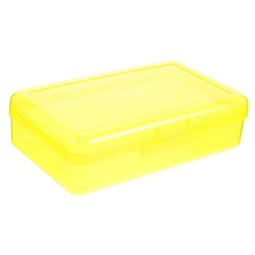 BUTIFULSIC Bleistiftbehälter Skizzenstiftbox Schulbedarf Stiftbox Großes Stifteetui Kinder Bleistift Box Kinder Federmäppchen Schmuck-Organizer-Box Stift-Organizer Plastik Stifthalter Einfach von BUTIFULSIC