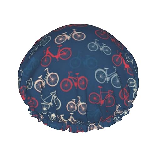 Bikes Fahrradduschhaube mit elastischer, wasserdichter Duschhaube, doppellagig, wiederverwendbar, Ohrenschützer für Männer, Frauen und Frauen von BUULOO