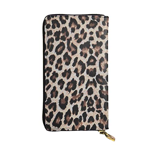 Echtes Leder Lange Große Kapazität Herren und Damen Leopardenmuster Reißverschluss Geldbörsen Kann Als Geschenke, Kartenetui, Clutch, Einteilige Polierte Oberfläche, Mehrfarbiges Druckmuster, Echtes Leder Lange Große Kapazität Herren und Damen Leopardenmuster Reißverschluss Geldbörsen Kann Als Geschenke, Kartenetui, Clutch, Einteilige Polierte Oberfläche, Mehrfarbiges Druckmuster, von BUULOO