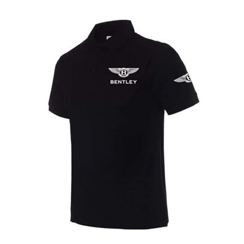 Herren-T-Shirts, Für Bentley Bentayga Continental Flying SPUR Leichte Comfortable Kurzarm Herren-Aktiv-T-Shirts personalisiertes Halbarm Top Auto Kleidung,B-XL von BUVBRJDR