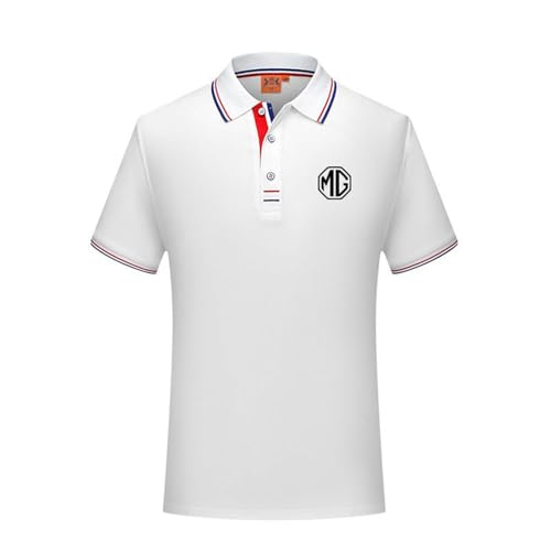 Herren-T-Shirts, Für MG MG3/MG5/MG6/MG7/ZS Leichte Comfortable Kurzarm Herren-Aktiv-T-Shirts personalisiertes Halbarm Top Auto Kleidung,B-XXXXL Herren-T-Shirts, Für MG MG3/MG5/MG6/MG7/ZS Leichte Comfortable Kurzarm Herren-Aktiv-T-Shirts personalisiertes Halbarm Top Auto Kleidung,B-XXXXL von BUVBRJDR