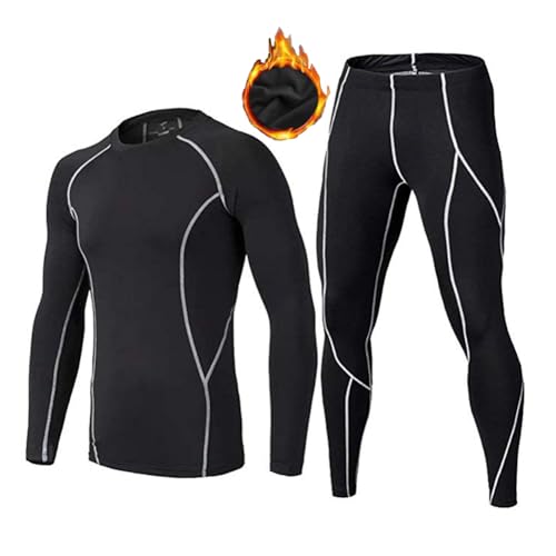 BUYKUD Kinder Thermounterwäsche Langarm Sportunterwäsche Fußball Trainingsanzüge Skiunterwäsche Funktionsunterwäsche Set für Jungen (Fleece/Grau, 158-164) BUYKUD Kinder Thermounterwäsche Langarm Sportunterwäsche Fußball Trainingsanzüge Skiunterwäsche Funktionsunterwäsche Set für Jungen (Fleece/Grau, 158-164) von BUYKUD