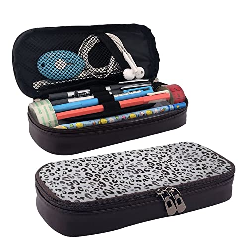 BUYQKANXX Federmäppchen aus PU-Leder mit Leopardenmuster – kompakt und vielseitig, Schreibwaren-Organizer, niedliches Federmäppchen, Bleistift-Organizer mit Reißverschluss, Schwarz , Einheitsgröße, BUYQKANXX Federmäppchen aus PU-Leder mit Leopardenmuster – kompakt und vielseitig, Schreibwaren-Organizer, niedliches Federmäppchen, Bleistift-Organizer mit Reißverschluss, Schwarz , Einheitsgröße, von BUYQKANXX