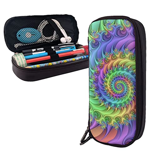 BUYQKANXX Stilvolles Federmäppchen aus Leder – tragbarer Schreibwaren-Organizer, niedliche Federmäppchen mit Reißverschluss, Federmäppchen, Batikdruck, Federmäppchen, Alltags-Notwendigkeiten, BUYQKANXX Stilvolles Federmäppchen aus Leder – tragbarer Schreibwaren-Organizer, niedliche Federmäppchen mit Reißverschluss, Federmäppchen, Batikdruck, Federmäppchen, Alltags-Notwendigkeiten, von BUYQKANXX