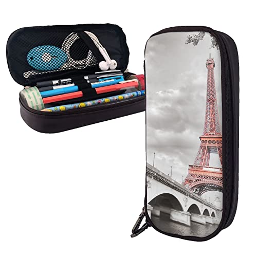BUYQKANXX Stilvolles Leder-Federmäppchen – Tragbarer Schreibwaren-Organizer, niedliche Federmäppchen mit Reißverschluss, Federmäppchen, Turm, Paris, bedruckt, Federmäppchen, tägliche Notwendigkeiten, BUYQKANXX Stilvolles Leder-Federmäppchen – Tragbarer Schreibwaren-Organizer, niedliche Federmäppchen mit Reißverschluss, Federmäppchen, Turm, Paris, bedruckt, Federmäppchen, tägliche Notwendigkeiten, von BUYQKANXX
