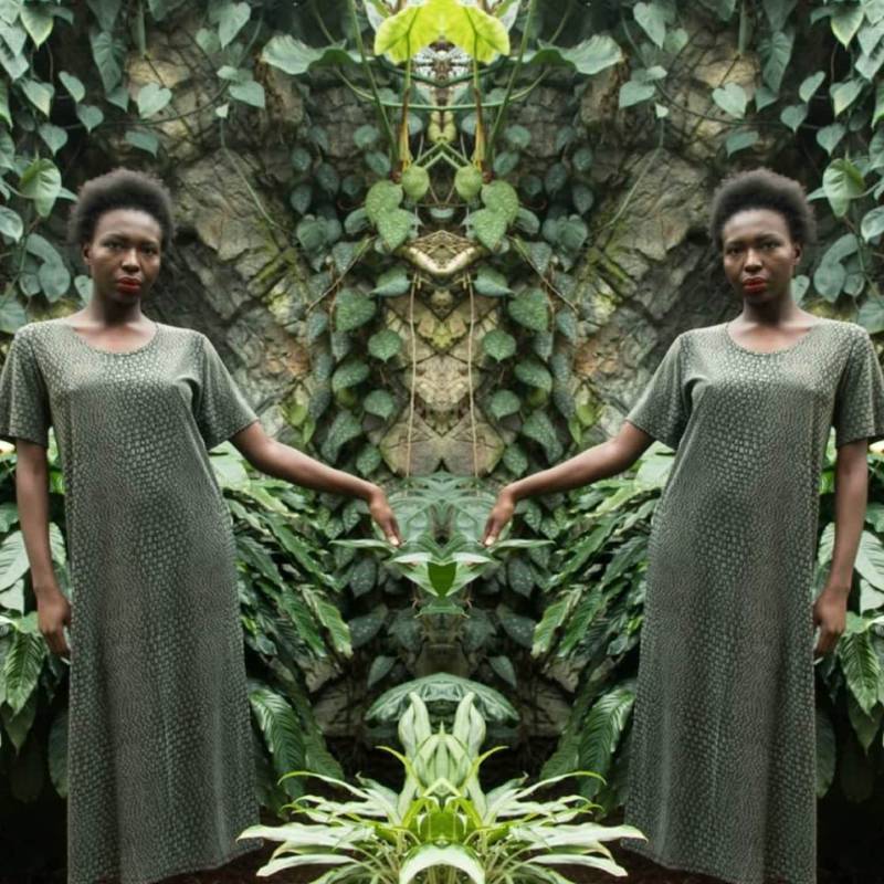 Velvet Dunkel Grünen Sommerkleid von BUoutfitsVintageShop