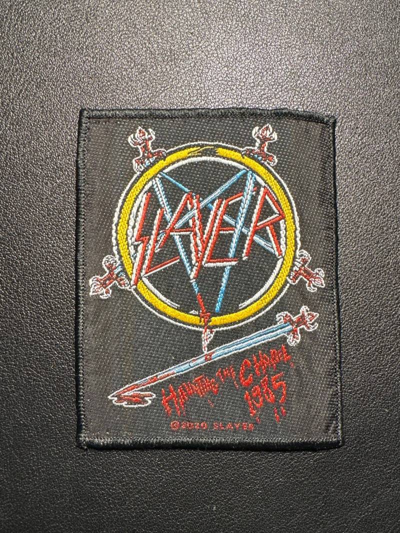 Woven Patch Slayer - Haunting The Chapel 1985 von BVAShop