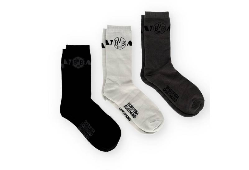 BVB Freizeitsocken BVB 3er Socken Geschenkset (3-Paar) von BVB