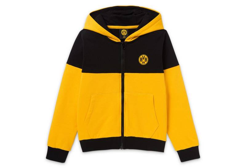 BVB Kapuzensweatjacke BVB Sweatjacke Colorblock Kinder (1-tlg) von BVB