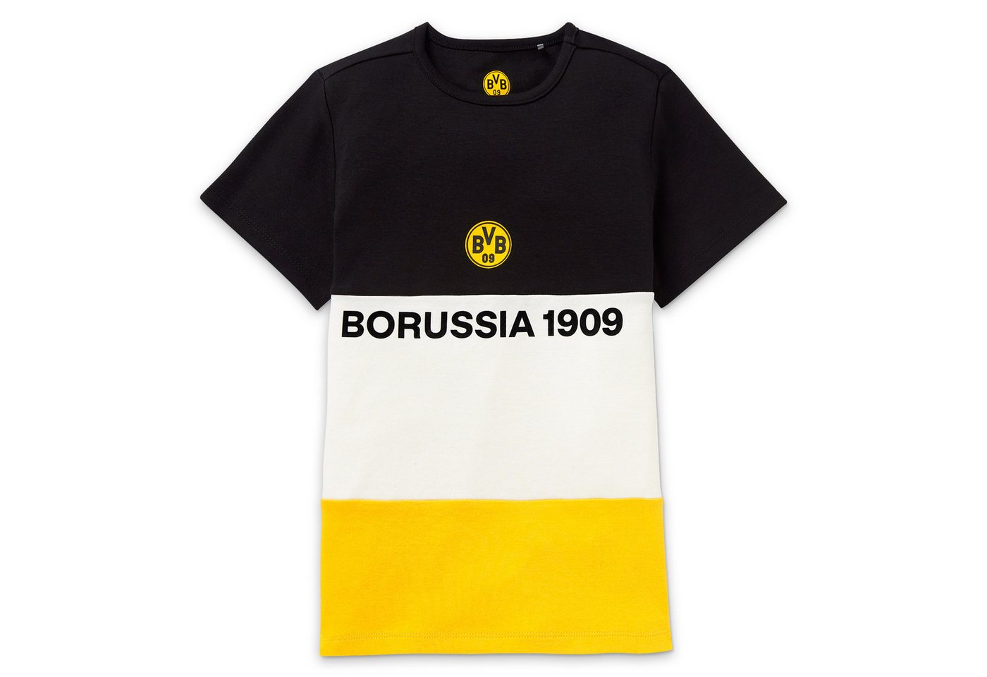 BVB T-Shirt BVB T-Shirt Colorblock Kinder (1-tlg) von BVB