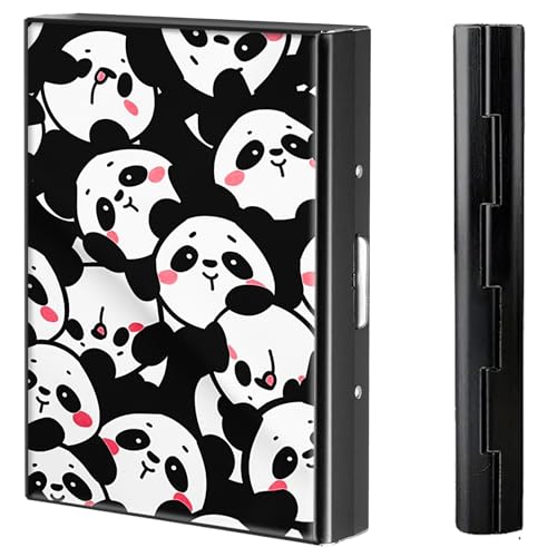 BVCLKJPOI Kreditkartenetui aus Metall, 6 Kartenfächer, RFID-blockierende Edelstahl-Geldbörse, schlanke Metall-Kreditkarten-Brieftasche, mit zuverlässigem Druckknopf, Metallgeldbörse für Damen und von BVCLKJPOI