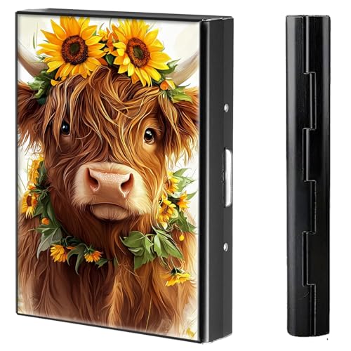 BVCLKJPOI Kreditkartenetui aus Metall, 6 Kartenfächer, RFID-blockierende Edelstahl-Geldbörse, schlanke Metall-Kreditkarten-Brieftasche, mit zuverlässigem Druckknopf, Metallgeldbörse für Damen und von BVCLKJPOI