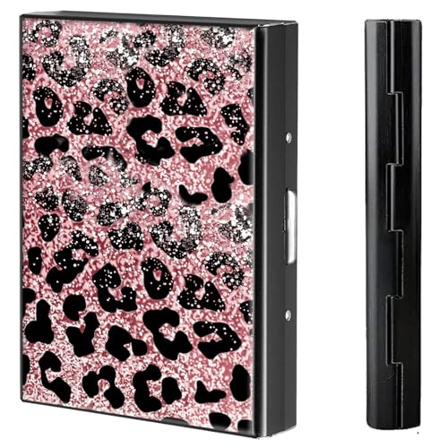 BVCLKJPOI Kreditkartenetui aus Metall, 6 Kartenfächer, RFID-blockierende Edelstahl-Geldbörse, schlanke Metall-Kreditkarten-Brieftasche, mit zuverlässigem Druckknopf, Metallgeldbörse für Damen und von BVCLKJPOI