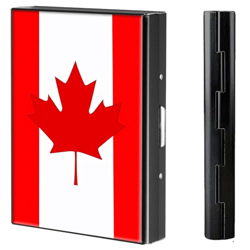 BVCLKJPOI Kreditkartenetui aus Metall, 6 Kartenfächer, RFID-blockierende Edelstahl-Geldbörse, schlanke Metall-Kreditkarten-Brieftasche, mit zuverlässigem Druckknopf, Metallgeldbörse für Damen und von BVCLKJPOI