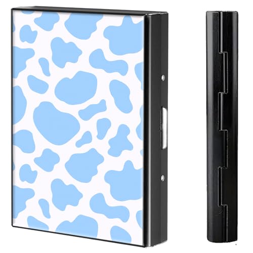 BVCLKJPOI Kreditkartenetui aus Metall, 6 Kartenfächer, RFID-blockierende Edelstahl-Geldbörse, schlanke Metall-Kreditkarten-Brieftasche, mit zuverlässigem Druckknopf, Metallgeldbörse für Damen und von BVCLKJPOI