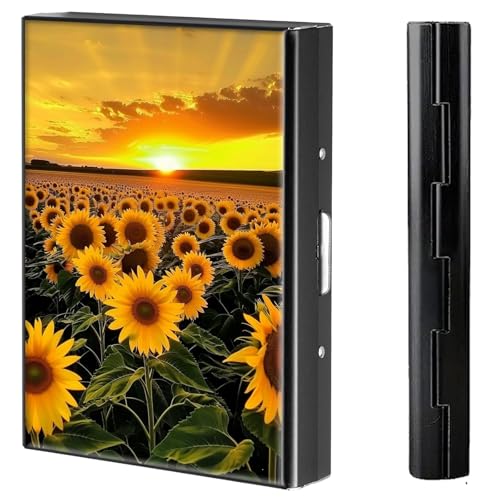 BVCLKJPOI Kreditkartenetui aus Metall, 6 Kartenfächer, RFID-blockierende Edelstahl-Geldbörse, schlanke Metall-Kreditkarten-Brieftasche, mit zuverlässigem Druckknopf, Metallgeldbörse für Damen und von BVCLKJPOI