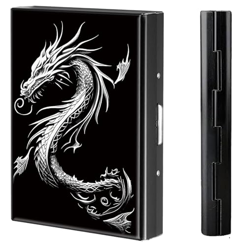 BVCLKJPOI Kreditkartenetui aus Metall, 6 Kartenfächer, RFID-blockierende Edelstahl-Geldbörse, schlanke Metall-Kreditkarten-Brieftasche, mit zuverlässigem Druckknopf, Metallgeldbörse für Damen und von BVCLKJPOI