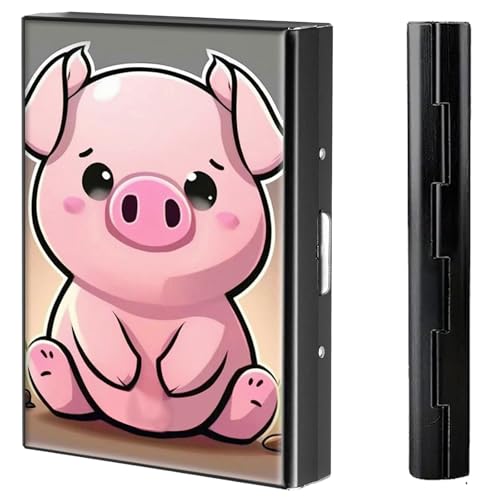 BVCLKJPOI Kreditkartenetui aus Metall, 6 Kartenfächer, RFID-blockierende Edelstahl-Geldbörse, schlanke Metall-Kreditkarten-Brieftasche, mit zuverlässigem Druckknopf, Metallgeldbörse für Damen und von BVCLKJPOI