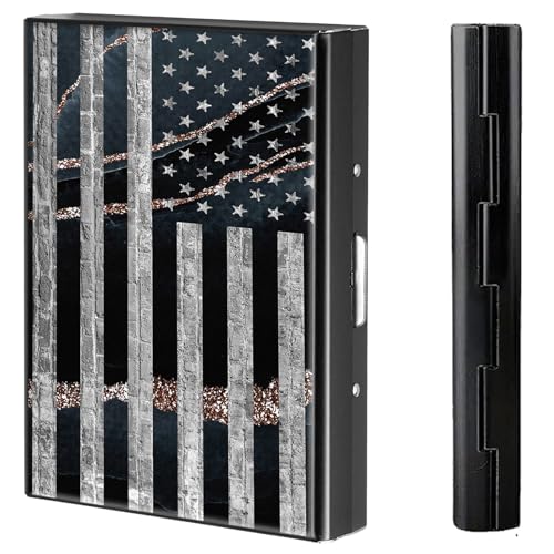 BVCLKJPOI Kreditkartenetui aus Metall, 6 Kartenfächer, RFID-blockierende Edelstahl-Geldbörse, schlanke Metall-Kreditkarten-Brieftasche, mit zuverlässigem Druckknopf, Metallgeldbörse für Damen und von BVCLKJPOI