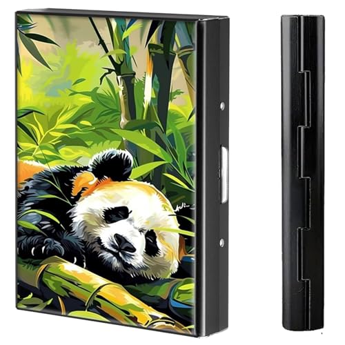 BVCLKJPOI Kreditkartenetui aus Metall, 6 Kartenfächer, RFID-blockierende Edelstahl-Geldbörse, schlanke Metall-Kreditkarten-Brieftasche, mit zuverlässigem Druckknopf, Metallgeldbörse für Damen und von BVCLKJPOI