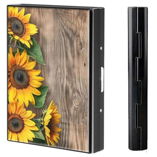 BVCLKJPOI Kreditkartenetui aus Metall, 6 Kartenfächer, RFID-blockierende Edelstahl-Geldbörse, schlanke Metall-Kreditkarten-Brieftasche, mit zuverlässigem Druckknopf, Metallgeldbörse für Damen und von BVCLKJPOI