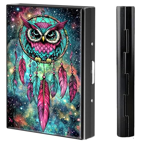 BVCLKJPOI Kreditkartenetui aus Metall, 6 Kartenfächer, RFID-blockierende Edelstahl-Geldbörse, schlanke Metall-Kreditkarten-Brieftasche, mit zuverlässigem Druckknopf, Metallgeldbörse für Damen und von BVCLKJPOI