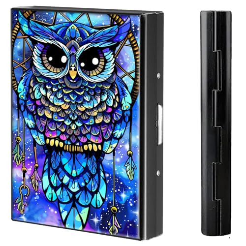 BVCLKJPOI Kreditkartenetui aus Metall, 6 Kartenfächer, RFID-blockierende Edelstahl-Geldbörse, schlanke Metall-Kreditkarten-Brieftasche, mit zuverlässigem Druckknopf, Metallgeldbörse für Damen und von BVCLKJPOI