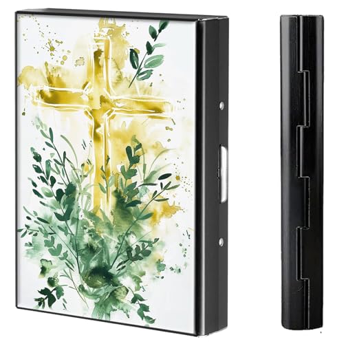 BVCLKJPOI Kreditkartenetui aus Metall, 6 Kartenfächer, RFID-blockierende Edelstahl-Geldbörse, schlanke Metall-Kreditkarten-Brieftasche, mit zuverlässigem Druckknopf, Metallgeldbörse für Damen und von BVCLKJPOI