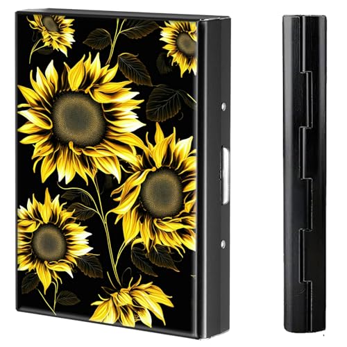 BVCLKJPOI Kreditkartenetui aus Metall, 6 Kartenfächer, RFID-blockierende Edelstahl-Geldbörse, schlanke Metall-Kreditkarten-Brieftasche, mit zuverlässigem Druckknopf, Metallgeldbörse für Damen und von BVCLKJPOI