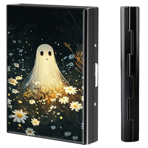 BVCLKJPOI Kreditkartenetui aus Metall, 6 Kartenfächer, RFID-blockierende Edelstahl-Geldbörse, schlanke Metall-Kreditkarten-Brieftasche, mit zuverlässigem Druckknopf, Metallgeldbörse für Damen und von BVCLKJPOI