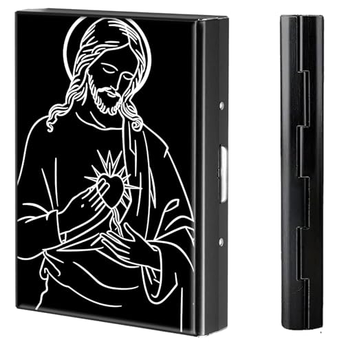 BVCLKJPOI Kreditkartenetui aus Metall, 6 Kartenfächer, RFID-blockierende Edelstahl-Geldbörse, schlanke Metall-Kreditkarten-Brieftasche, mit zuverlässigem Druckknopf, Metallgeldbörse für Damen und von BVCLKJPOI