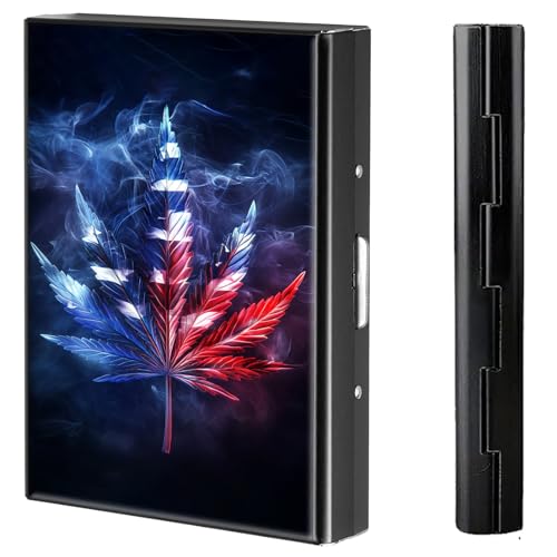 BVCLKJPOI Kreditkartenetui aus Metall, 6 Kartenfächer, RFID-blockierende Edelstahl-Geldbörse, schlanke Metall-Kreditkarten-Brieftasche, mit zuverlässigem Druckknopf, Metallgeldbörse für Damen und von BVCLKJPOI